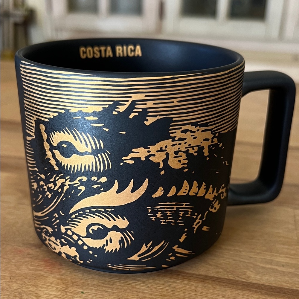 Starbucks Black and Gold Costa Rica Mug